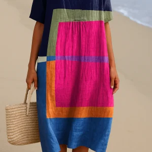 Ariane | Robe blocs de couleur vives