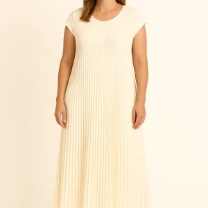 JADE | Robe Plissée – Coupe Ventre Flatteuse