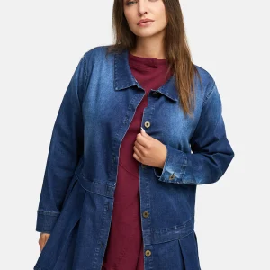 Veste-blouse en denim premium 'Indiga'