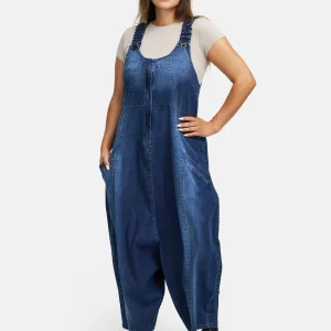 Salopette en denim premium 'Indiga'