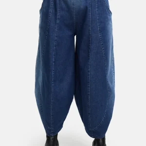 Pantalon large en denim premium 'Indiga'