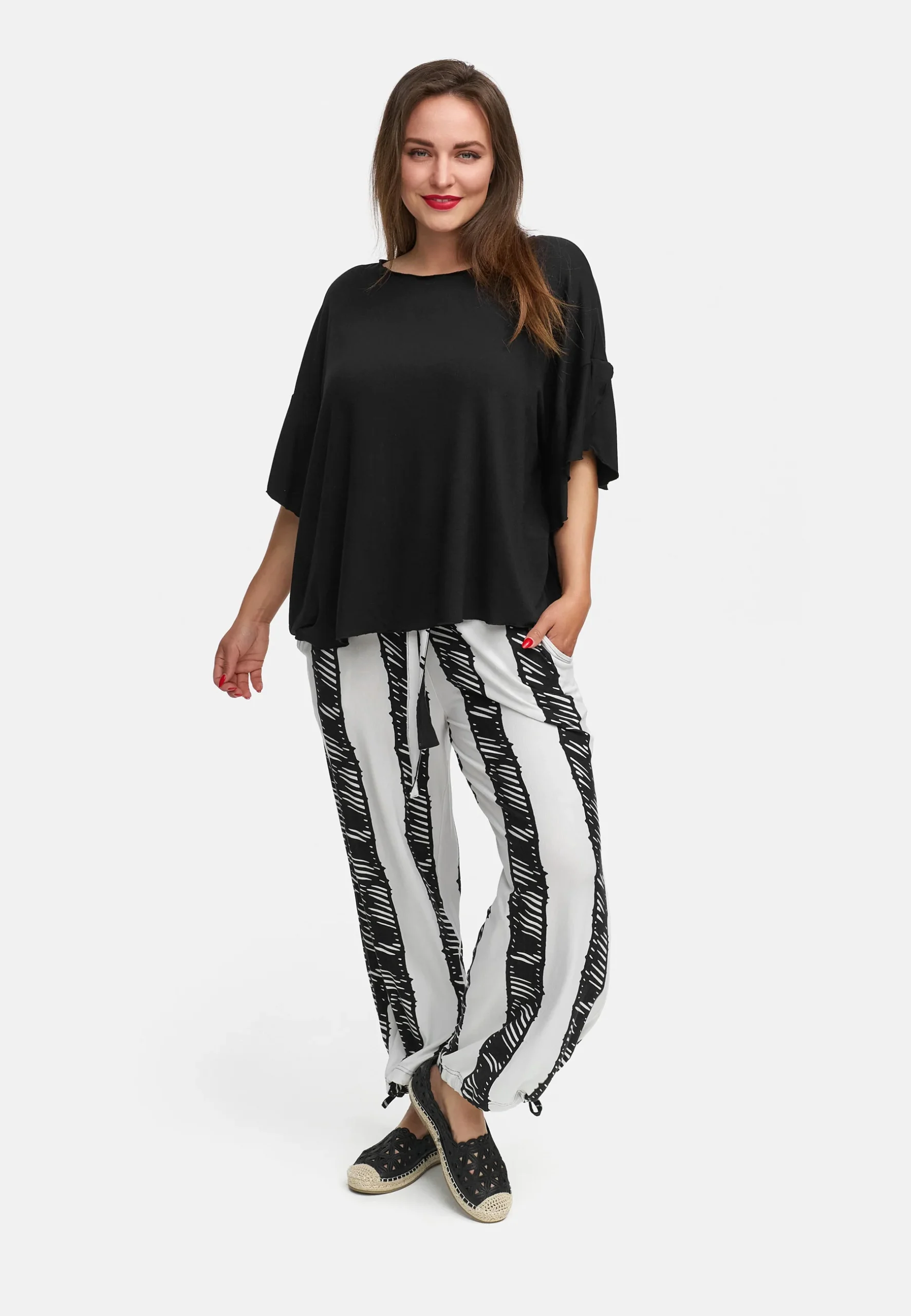 Chemisier léger avec manches chauve-souris 'Sovana' – Image 5