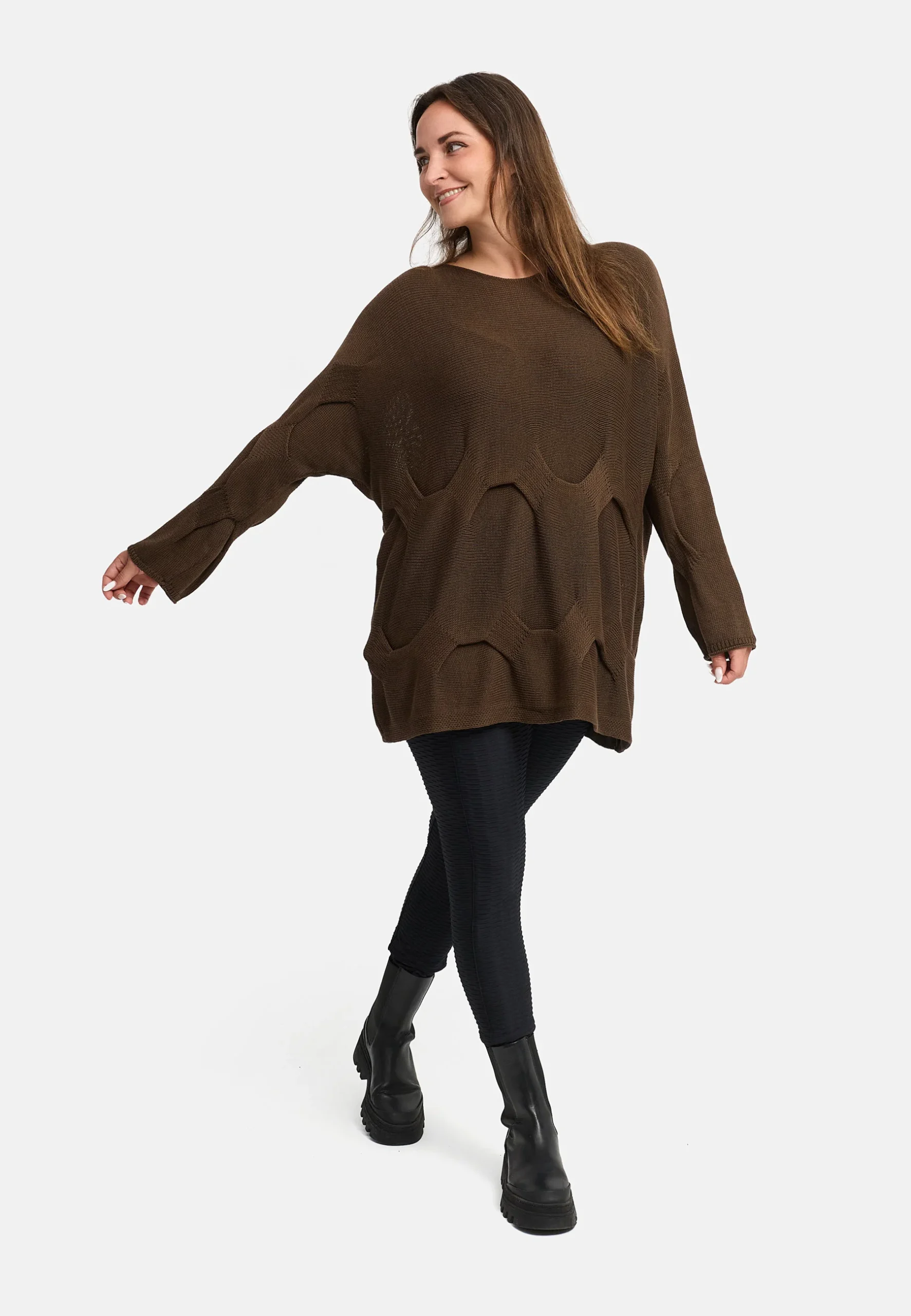 T-shirt en tricot en pur coton 'Cotona' – Image 7