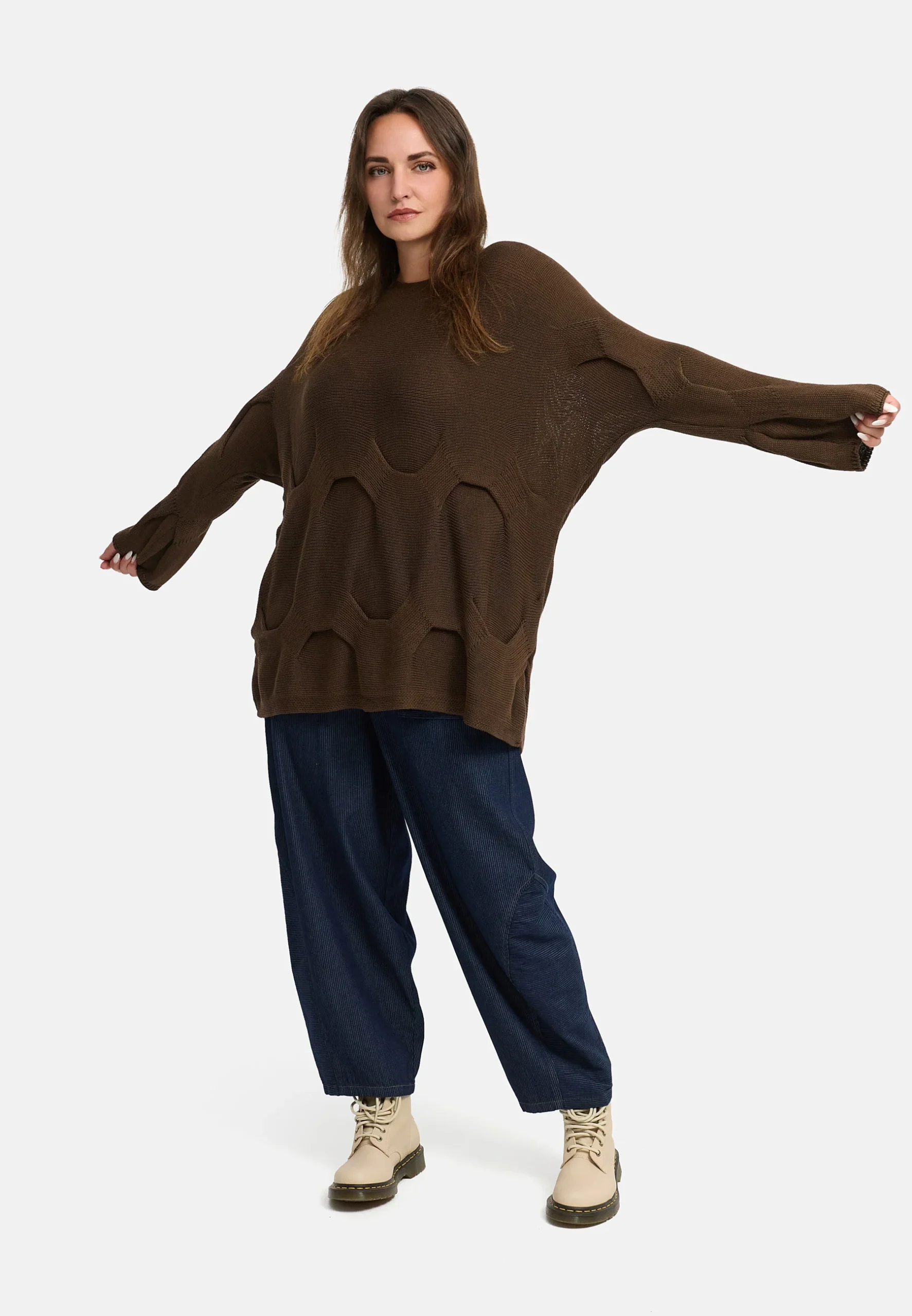 T-shirt en tricot en pur coton 'Cotona' – Image 6