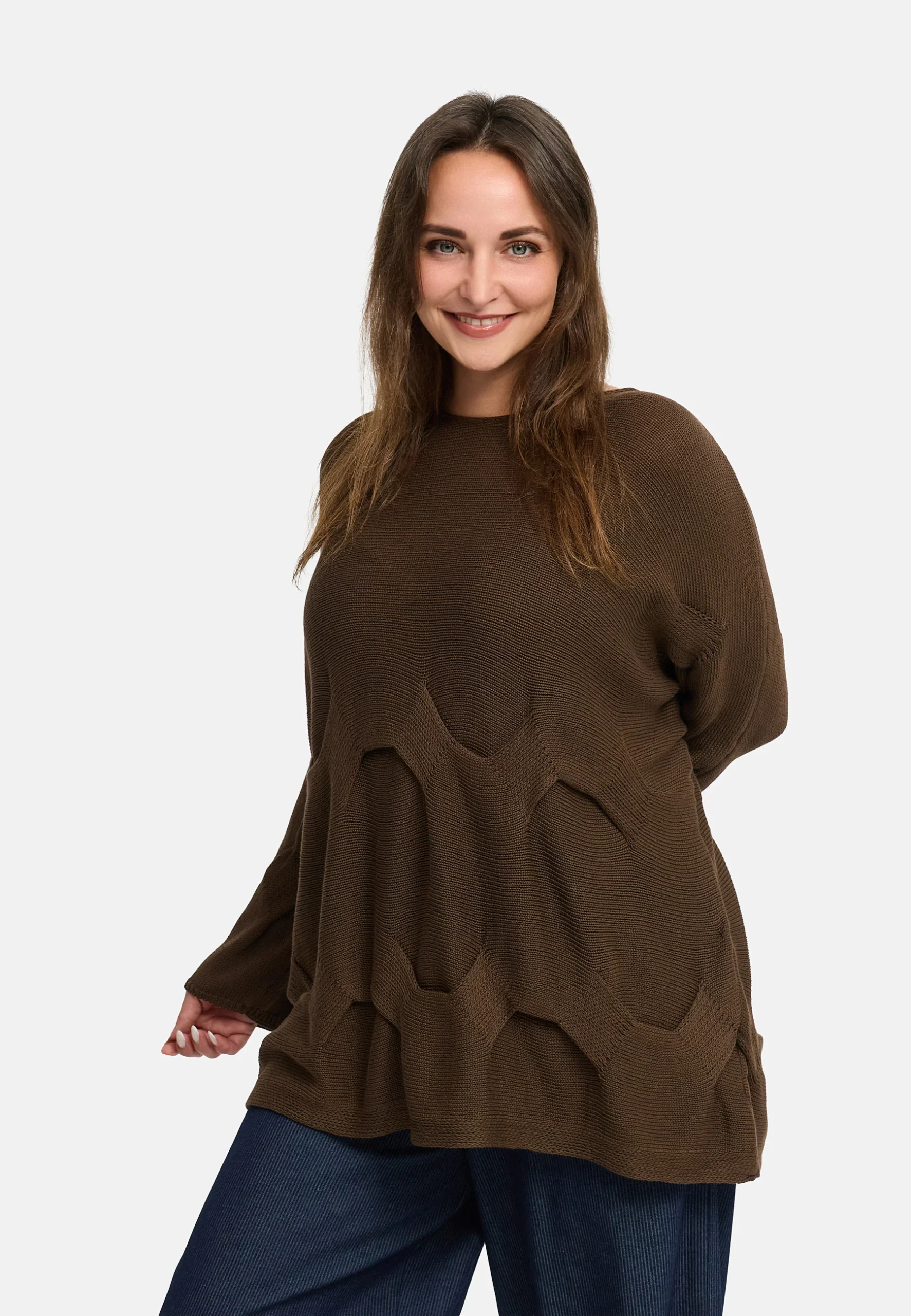 T-shirt en tricot en pur coton 'Cotona' – Image 3