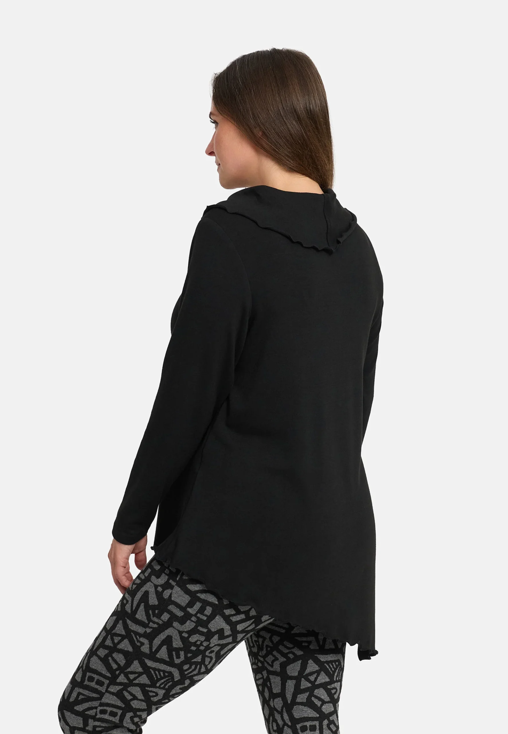 'Seriva' Tunique – Ligne A avec col châle & panneau diagonal – Image 4