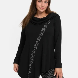 'Seriva' Tunique – Ligne A avec col châle & panneau diagonal