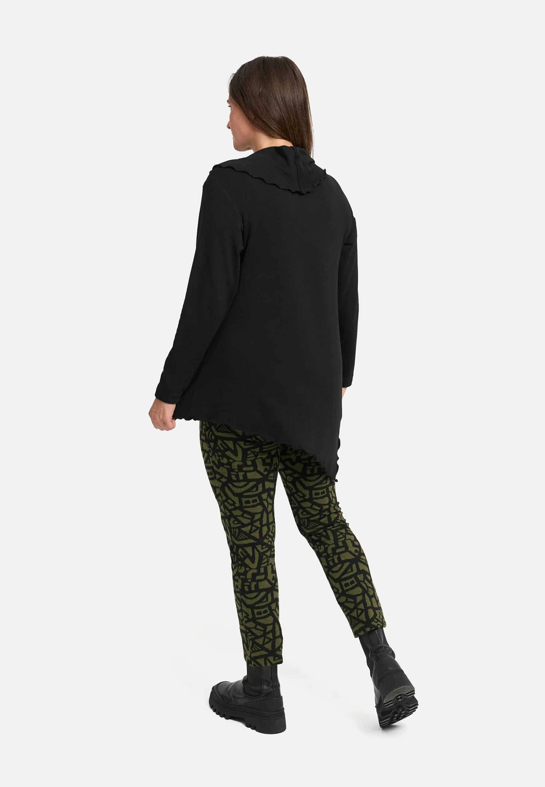 'Seriva' Tunique – Ligne A avec col châle & panneau diagonal – Image 8