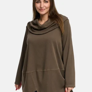 'Lunava' tunique – longue, silhouette en O & avec stretch