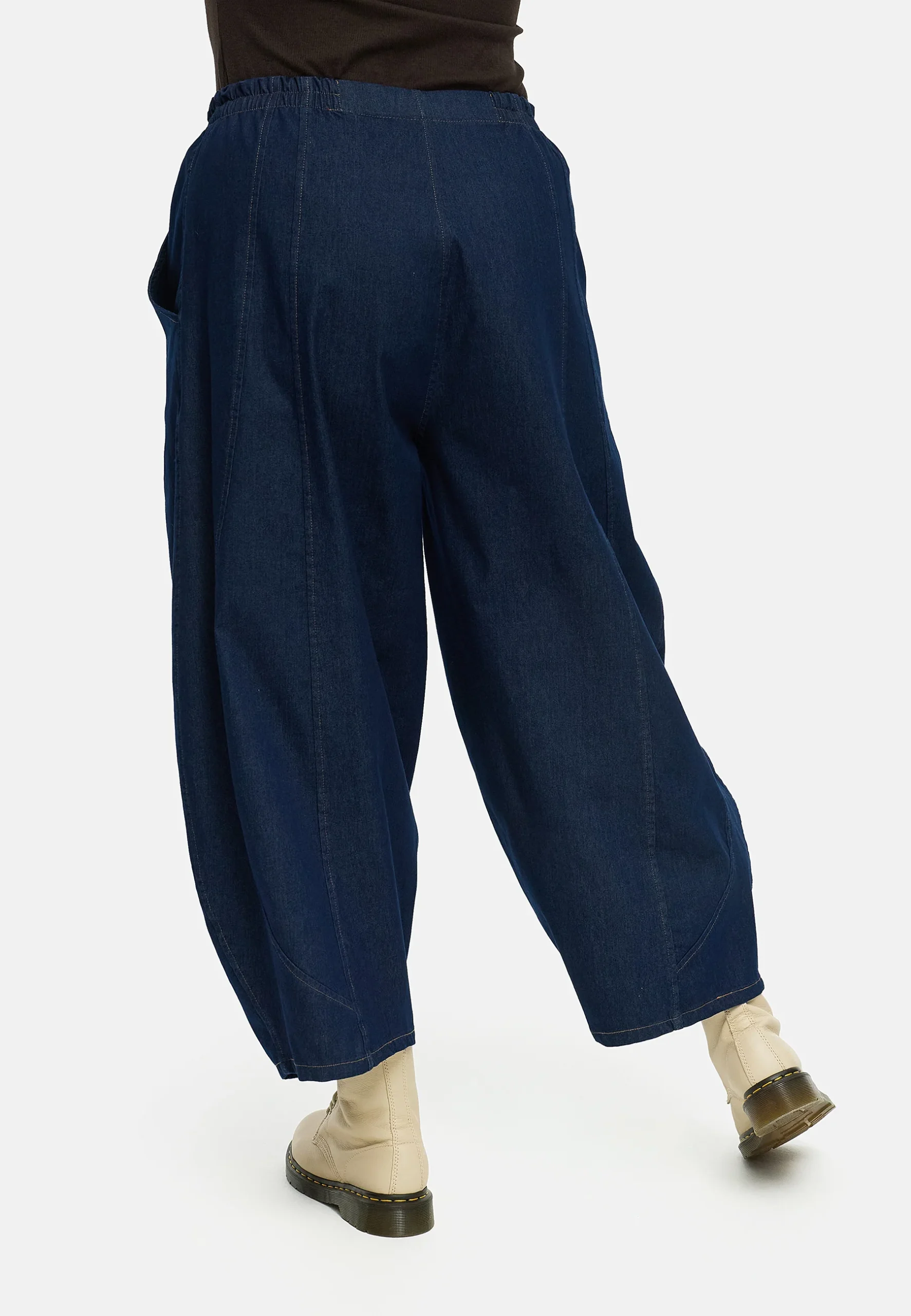 Pantalon 'Amira' – ballon, denim foncé & super stretch – Image 5