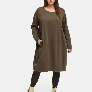 'Lunava' Robe – Couleur tendance, toucher doux, tombé souple et décontracté