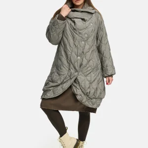 'Ysmara' manteau d'hiver marron – moderne, élégant & bien chaud