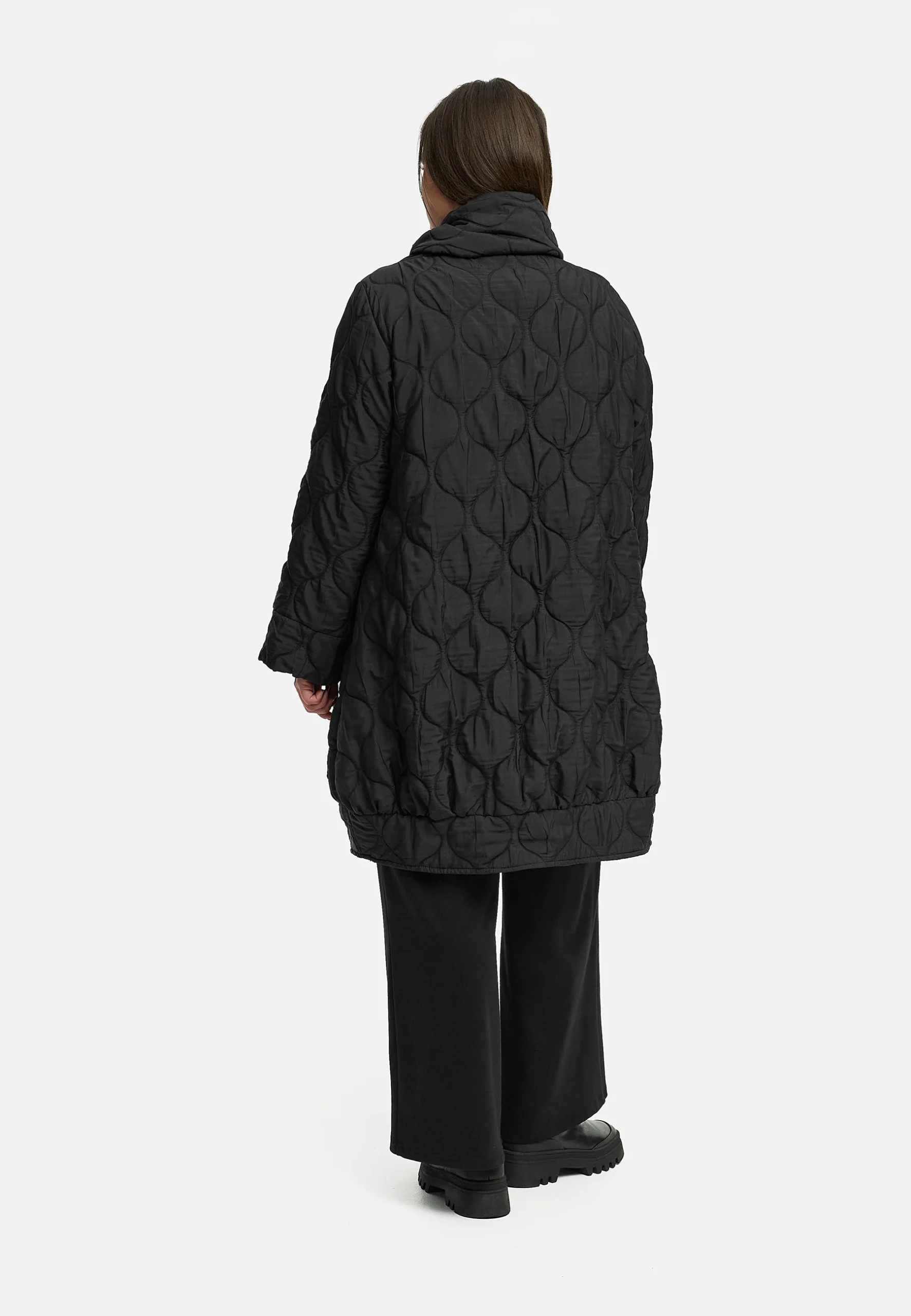 'Ysmara' manteau d'hiver noir – moderne, élégant & bien chaud – Image 7