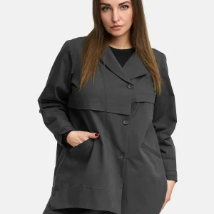 Veste-blouse 'Cleo' – boutonnable, décontractée et ample, lignes élégantes