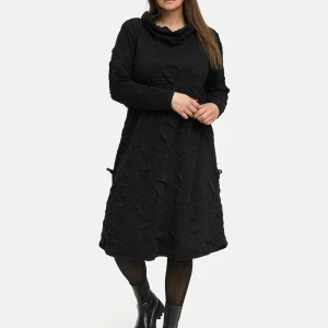 'Brunel' Robe – Col bénitier, fronces latérales & longueur midi