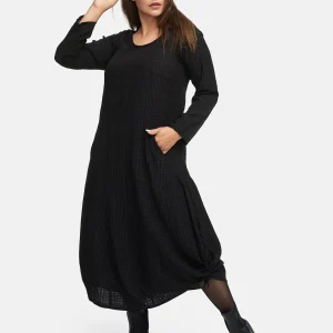 Robe en ligne A avec fronces 'Ferina'