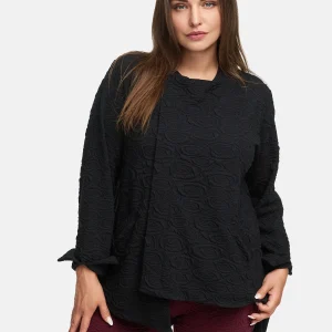 Veste asymétrique avec fermeture éclair 'Floréa'