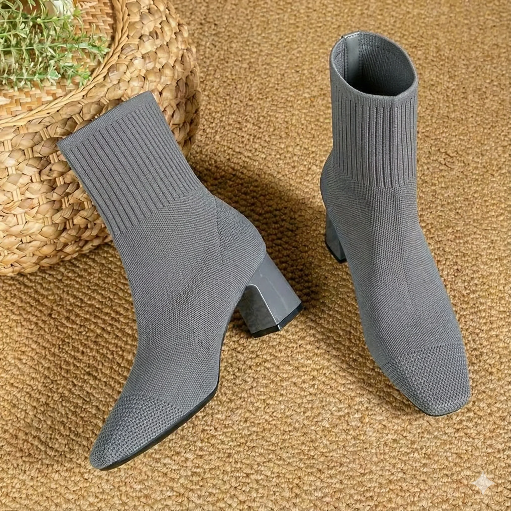 Bottines Ajustées Talon Moderne – Image 7