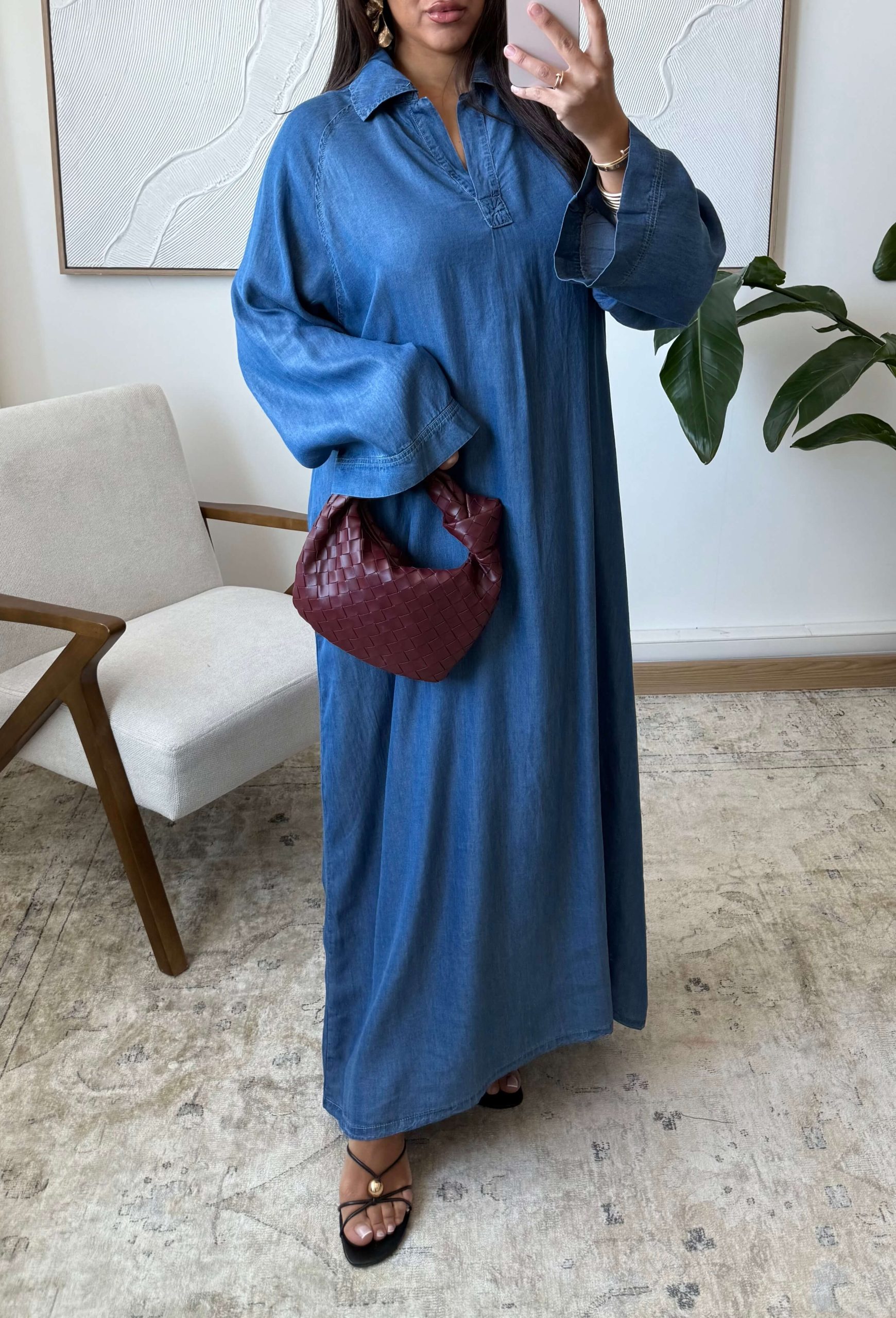 Robe Oversize en Jean Tencel Denim Brut – Image 2