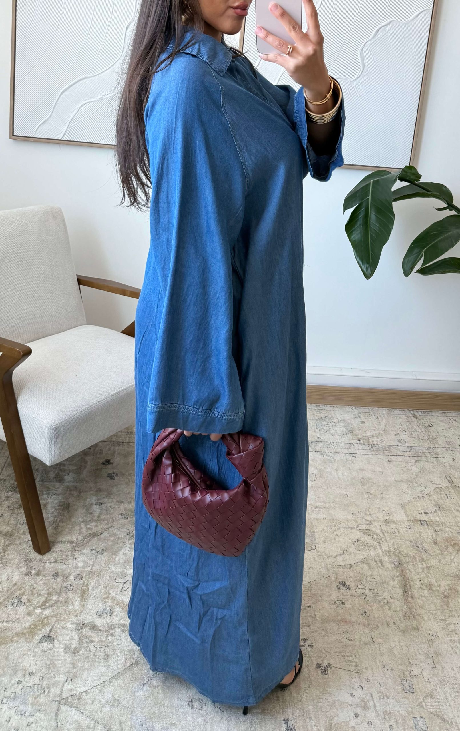 Robe Oversize en Jean Tencel Denim Brut – Image 3