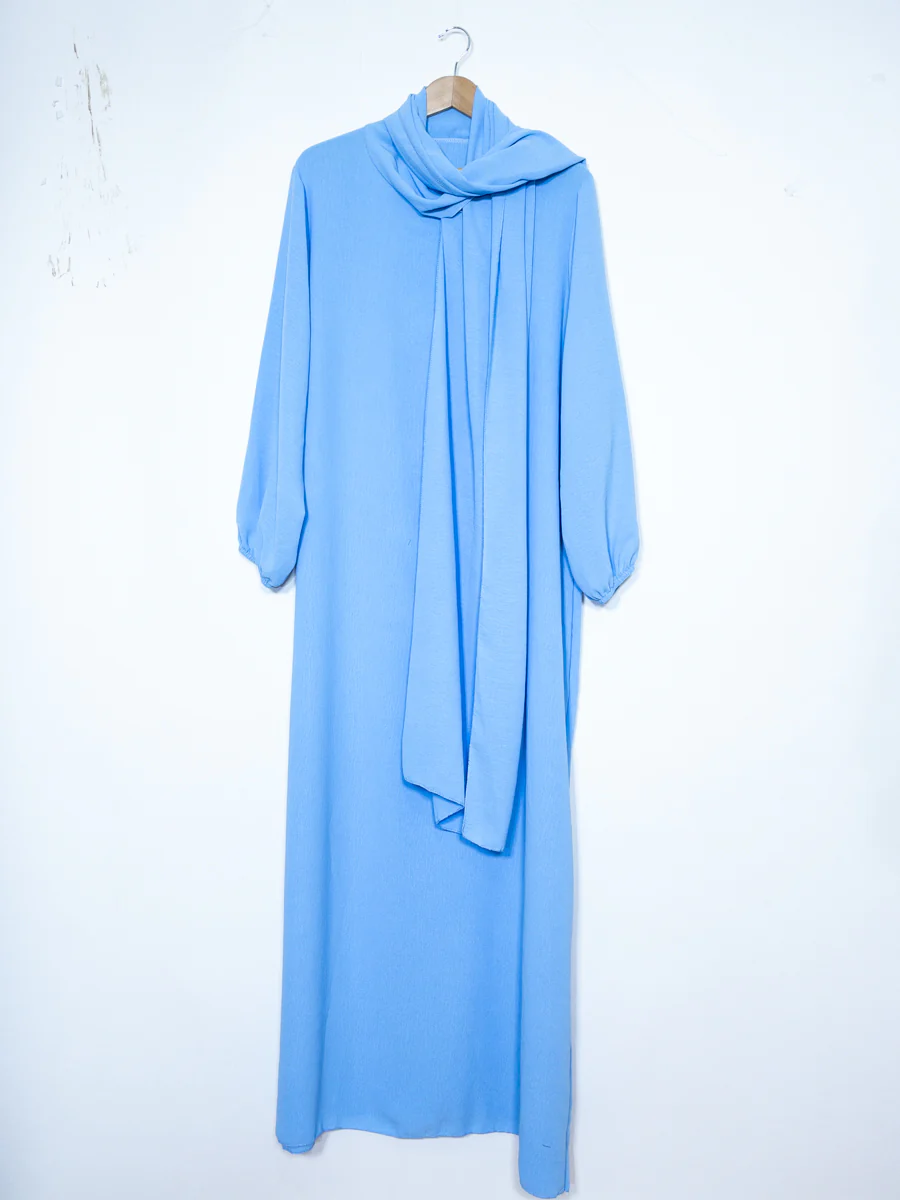 Abaya en jazz pour femme ref:ro2338 jazz pratique, confortable fluide et facile d’entretien – Image 9