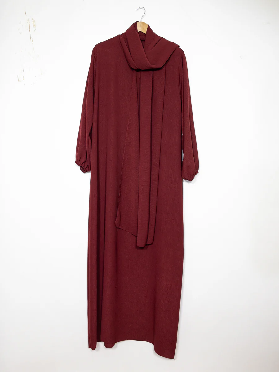 Abaya en jazz pour femme ref:ro2338 jazz pratique, confortable fluide et facile d’entretien – Image 6