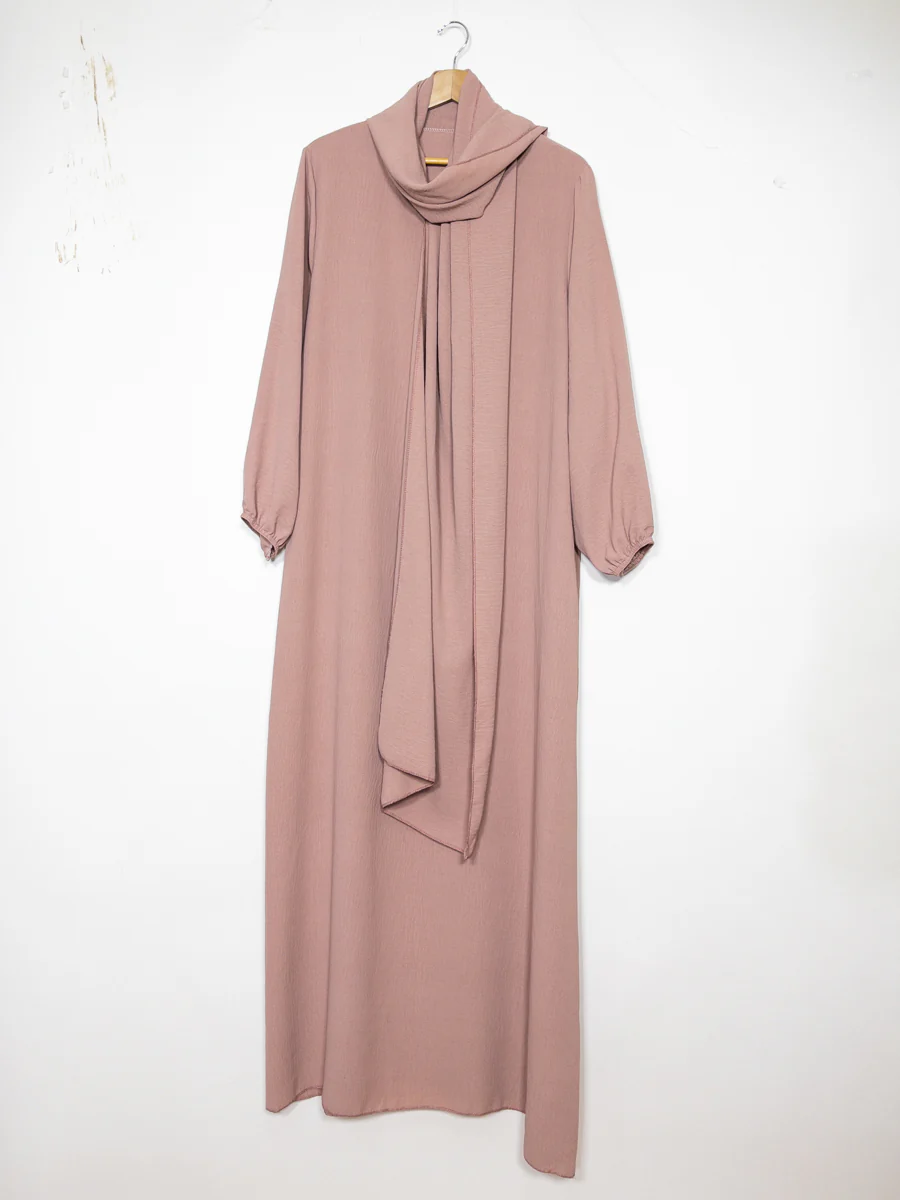 Abaya en jazz pour femme ref:ro2338 jazz pratique, confortable fluide et facile d’entretien – Image 7