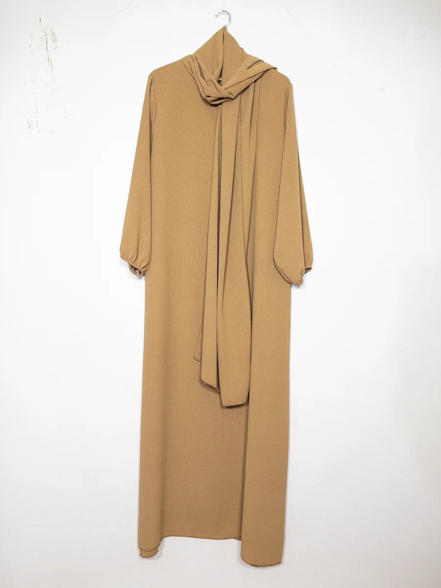 Abaya en jazz pour femme ref:ro2338 jazz pratique, confortable fluide et facile d’entretien – Image 4