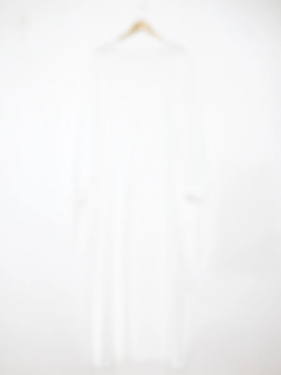 Robe abaya réf RoL2378jazz - Robe abaya longue en jazz longue pour femme 185cm avec manches ballon et nœud fluide et sophistiquée – Image 6