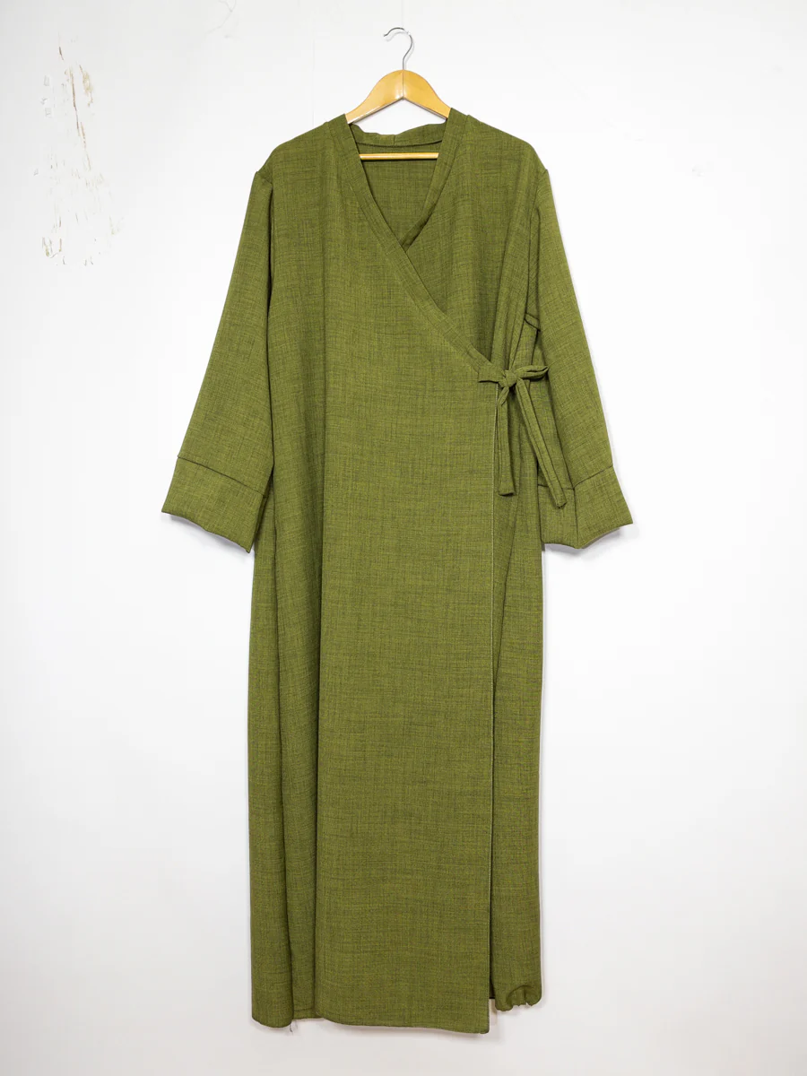 Abaya Longue 2383LIN - Large, Confortable et Élégante style Lin coupe fluide et large – Image 2