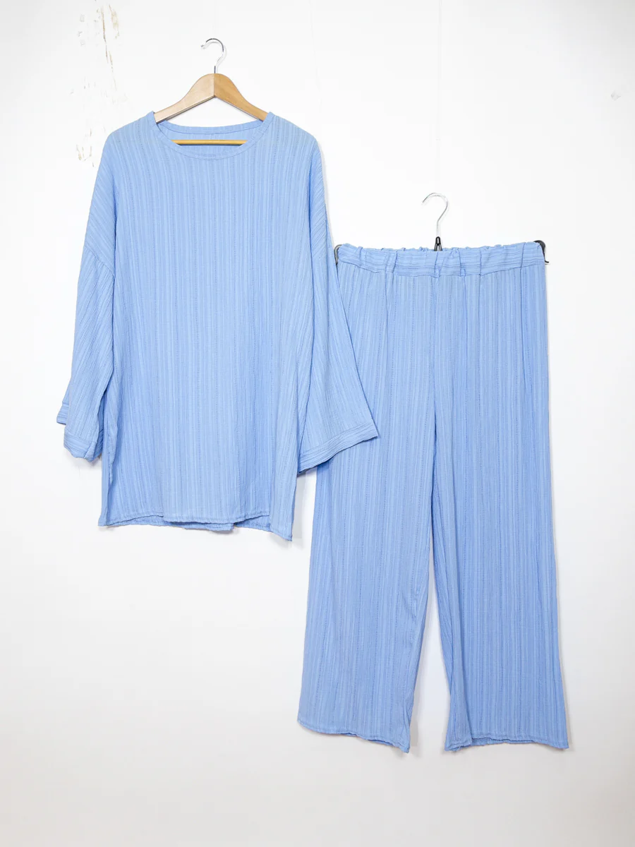 Abaya ensemble ref: EN2335 FF-59PAN - Ensemble Abaya Tunique et Pantalon Évasé fluide et confortable – Image 8