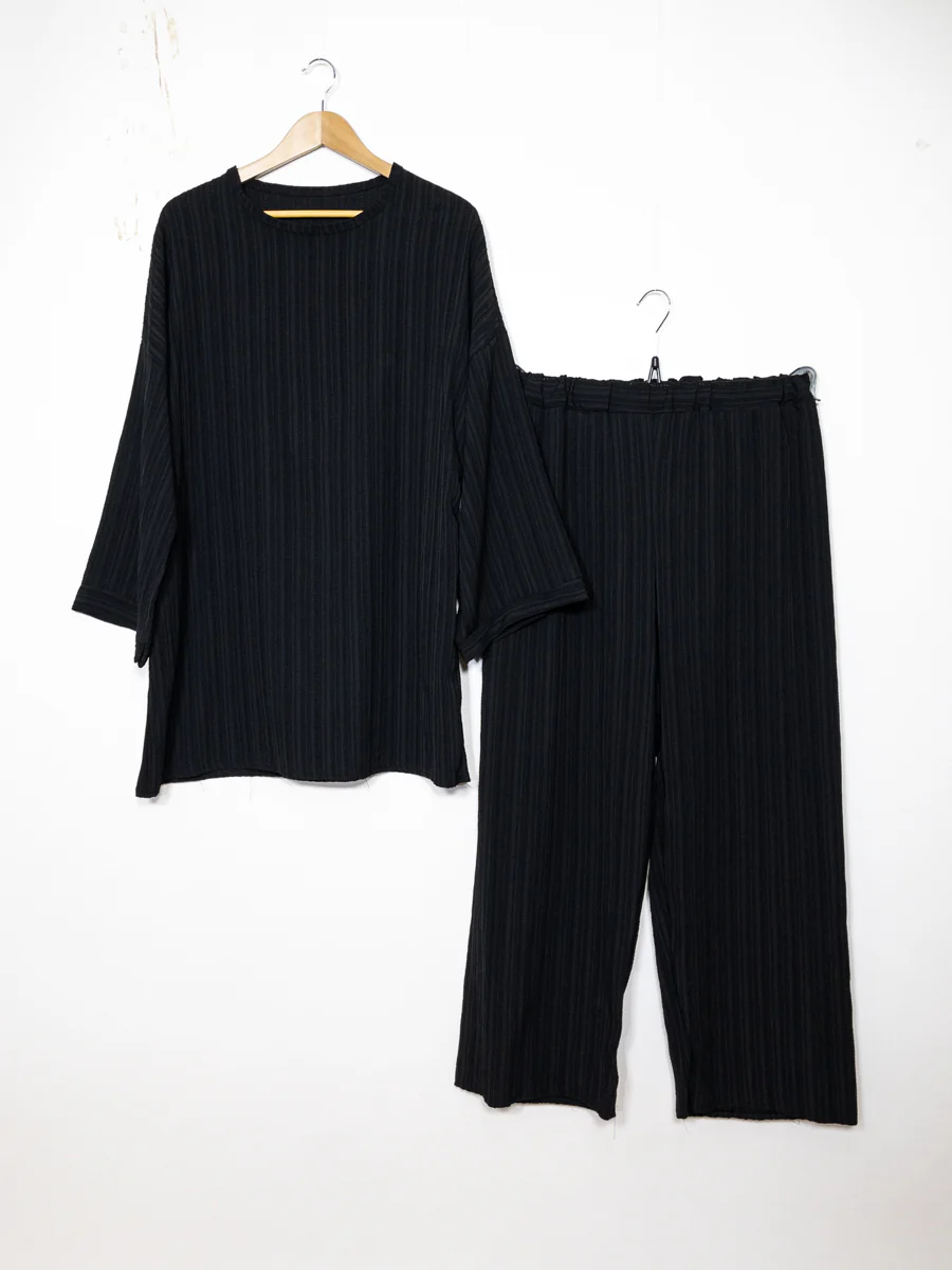 Abaya ensemble ref: EN2335 FF-59PAN - Ensemble Abaya Tunique et Pantalon Évasé fluide et confortable – Image 3