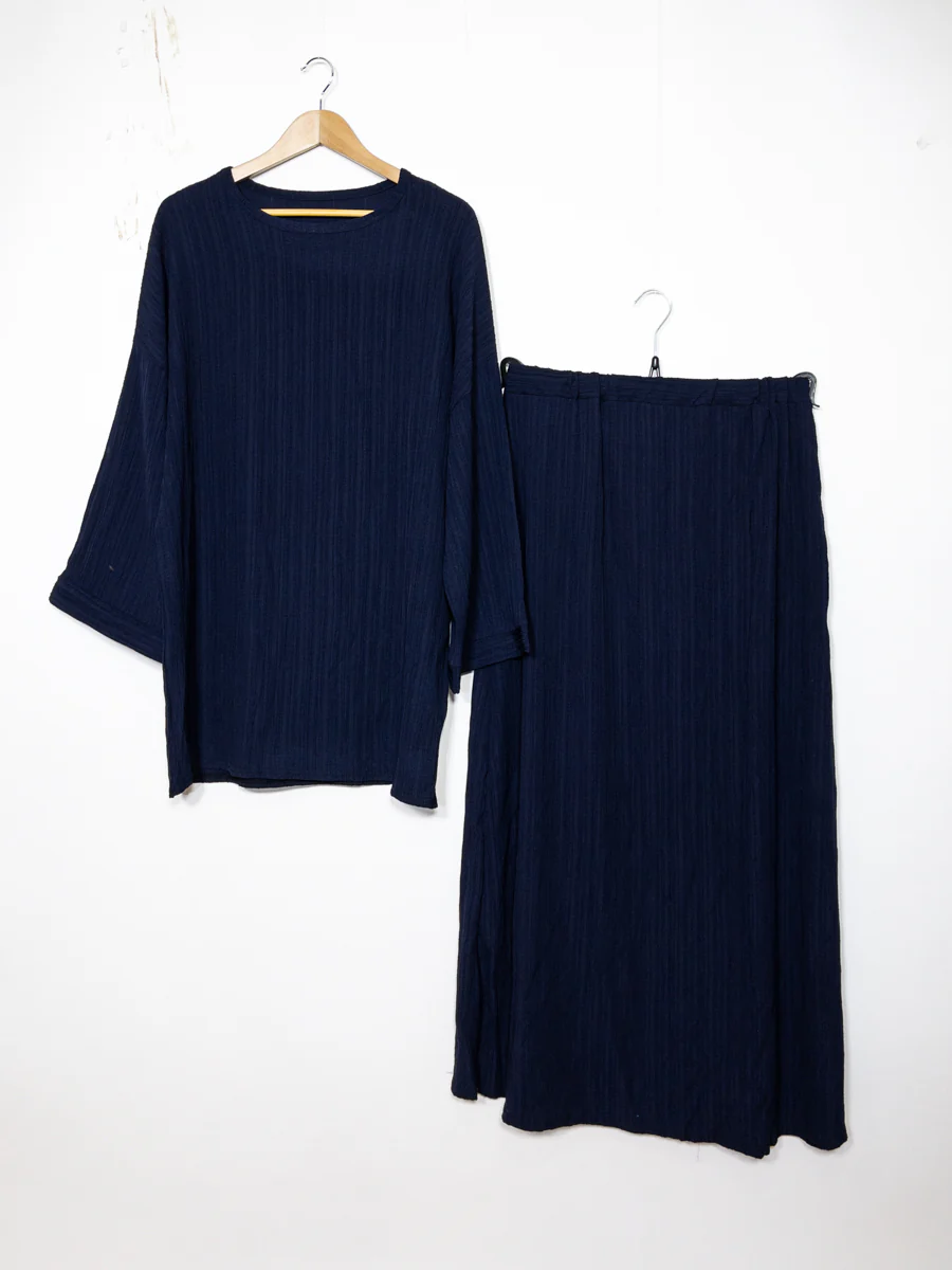 Abaya ensemble ref: EN2335 FF-85JU - Ensemble Abaya Tunique et Jupe évasée élégante – Image 4