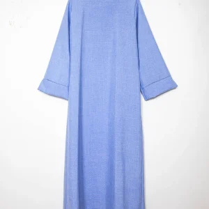 Robe abaya ref: Ro2388flam - Abaya Longue à Manches Larges élégante et fluide