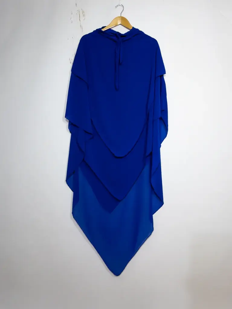 Khimar trois volant ref:Ca2317 - Khimar long en mousseline de haute qualité – Image 8