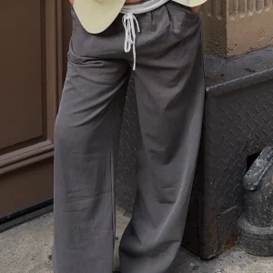 Beaumama pantalon droit grossesse casual simple taille élastique femme enceinte