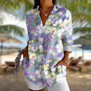 Viressa™ – blouse à manches longues à fleurs