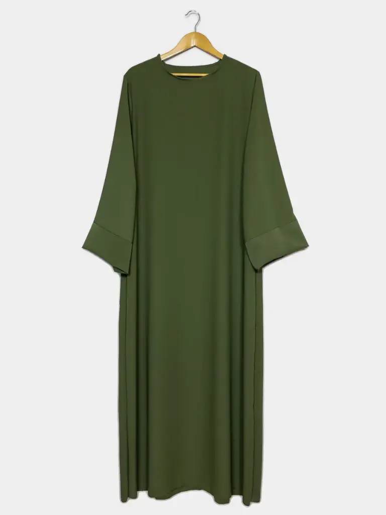 Abaya longue en soie de Médine REF: Ro2333pk – Image 6