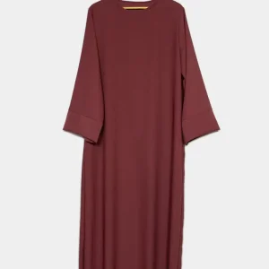 Abaya longue en soie de Médine REF: Ro2333pk