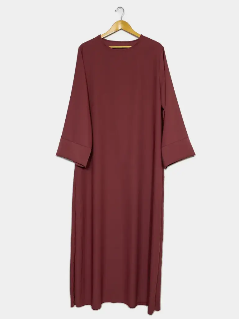 Abaya longue en soie de Médine REF: Ro2333pk – Image 2