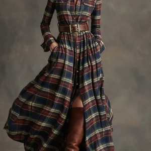 Séverine™ | Maxi Carreaux Ceinturée