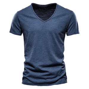 Lenoir™ Blue Fonce | T-shirt d'été en coton