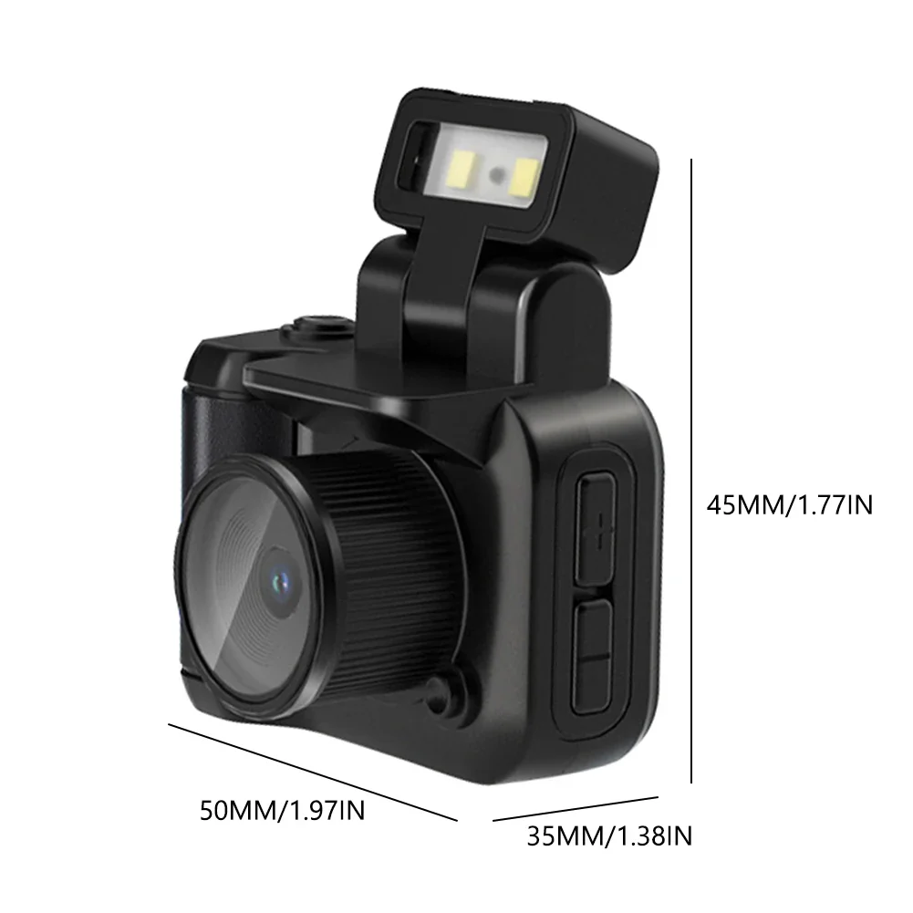 Mini caméra avec écran HD 1080p, appareil photo rétro ultra compact avec flash et station d'accueil pour batterie. Caméra de poche, petite caméra – Image 7