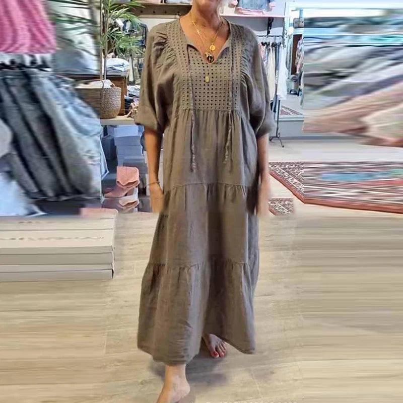 LINE™ | Robe mi-longue fluide – Image 2