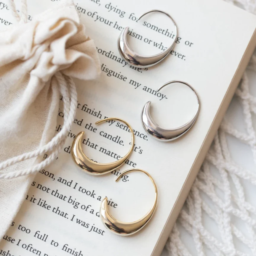 Boucles d'oreilles de luxe en or et en argent – Image 6