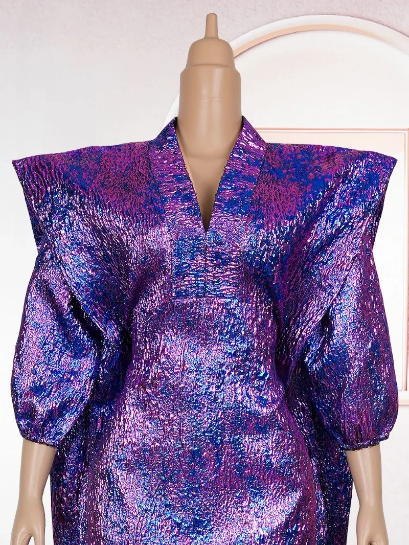 Vêtements traditionnels africains pour mariage traditionnel, robe longue avec foulard, hijab pour femmes, ensemble Dashiki Ankara, caftan, abayas, robe de fête, robe imprimée – Image 6