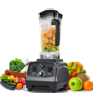 Mixeur-blender professionnel 3 CV 2200 W avec minuterie, extracteur de jus, robot culinaire et machine à smoothies, sans BPA, bol de 2 L