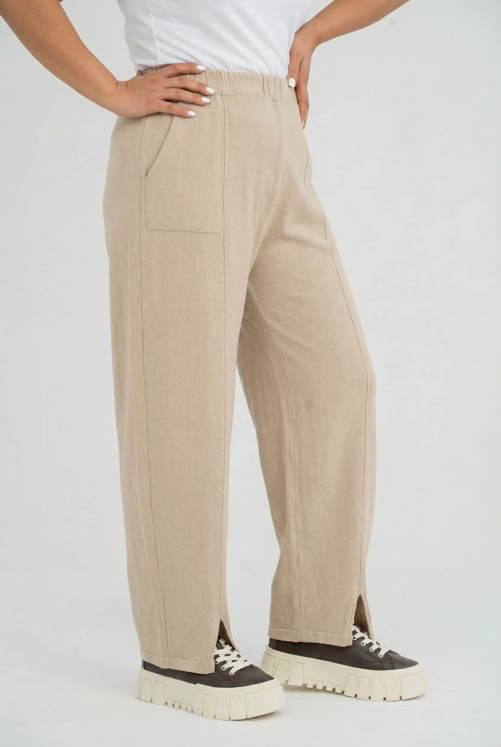 Pantalon en maille 'Cotture' – Toucher doux, coupe élégante et aérée – Image 6