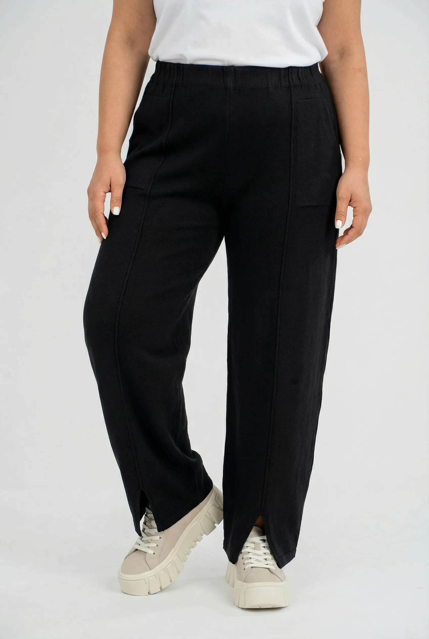 Pantalon en maille 'Cotture' – Toucher doux, coupe élégante et aérée – Image 7