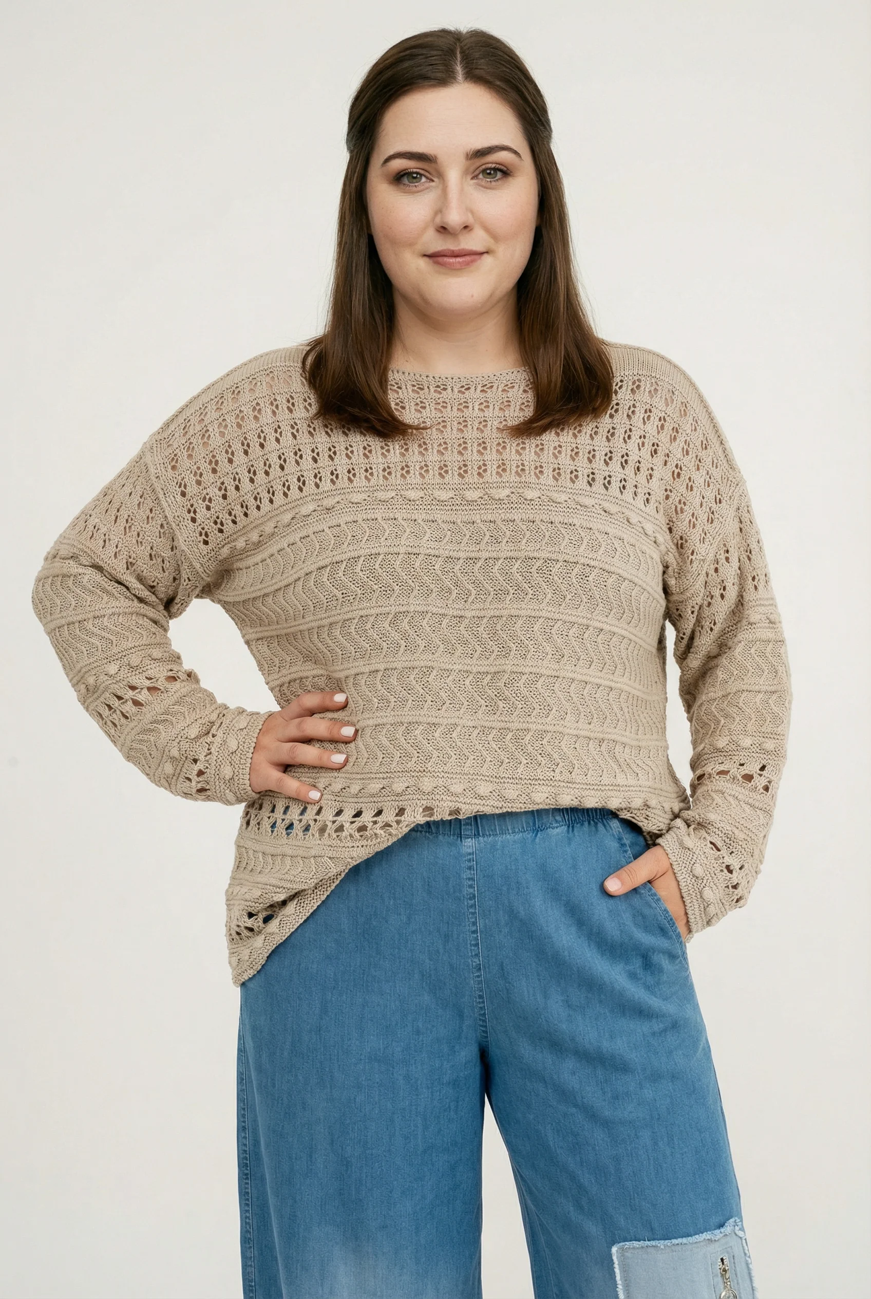 T-shirt en tricot 'Cotture' – Toucher doux, coupe élégante et aérée